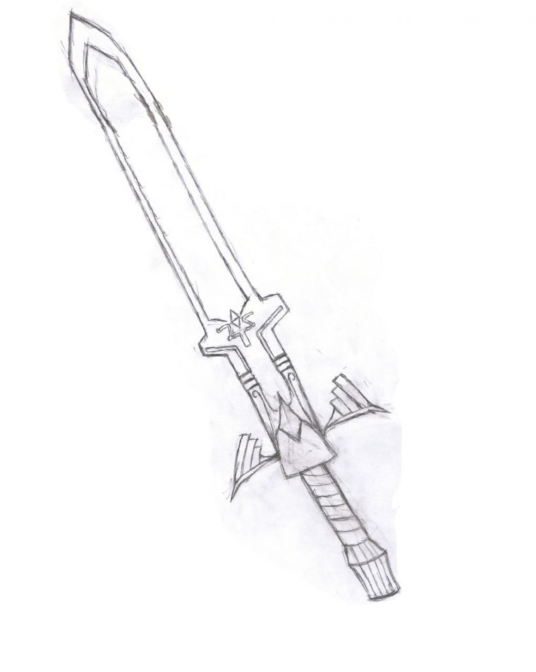 sword coloring page