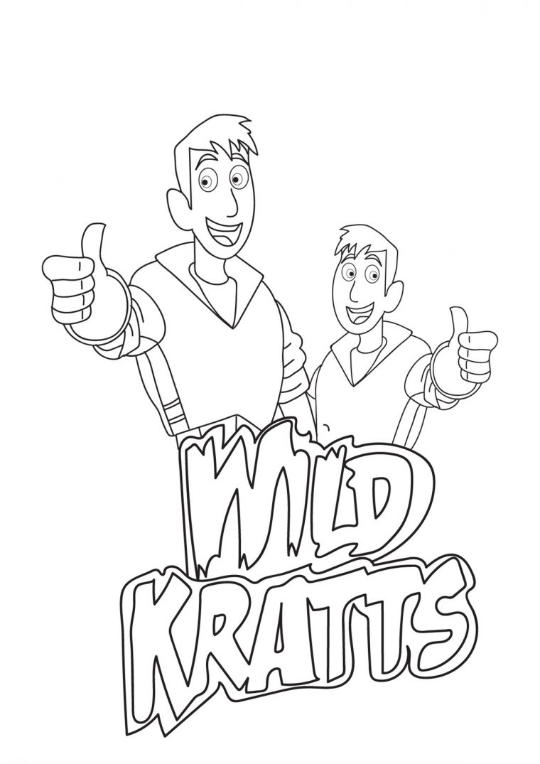 coloring pages of wild kratts