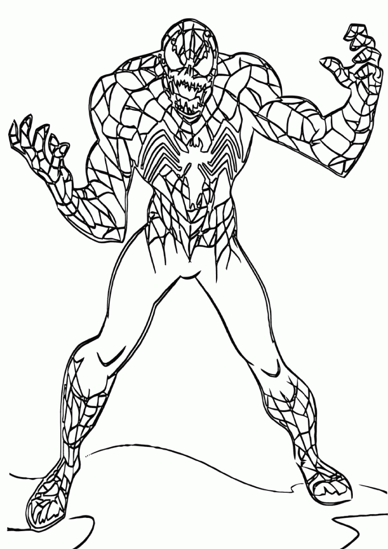 carnage coloring page