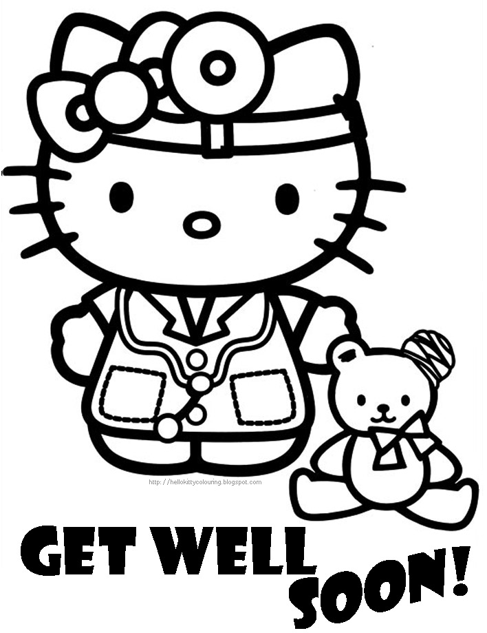 coloring pages get well soon