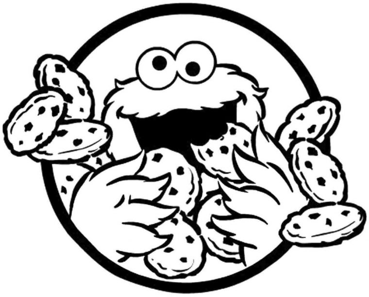 cookie coloring page