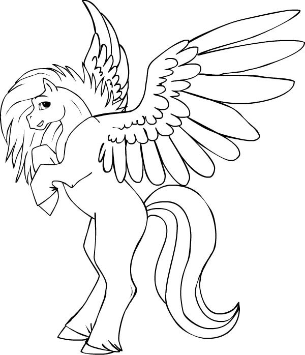 pegasus coloring page