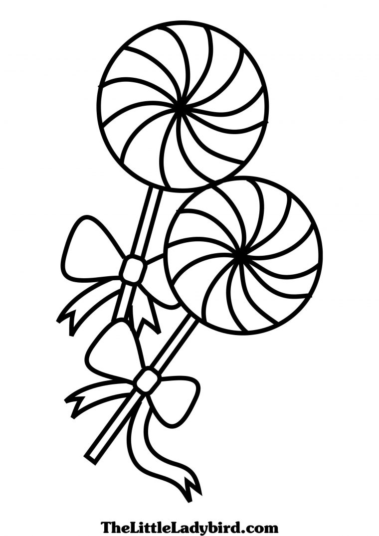 lollipop coloring page