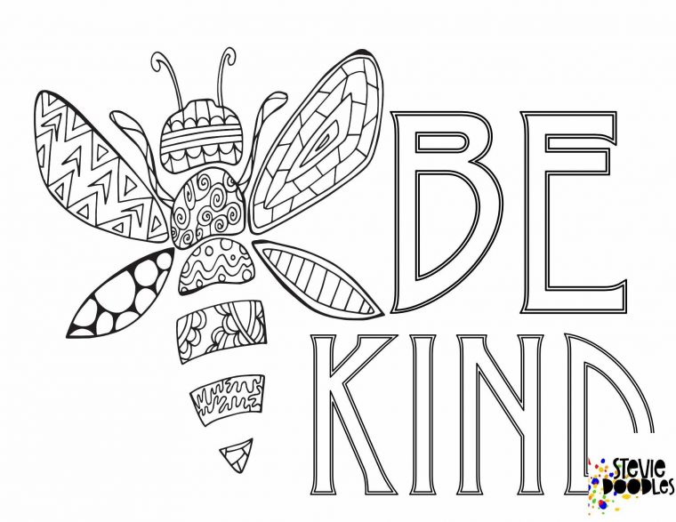 free kindness coloring pages