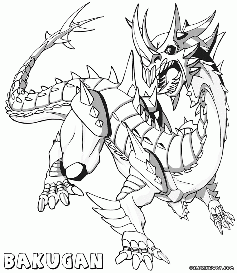 bakugan coloring page