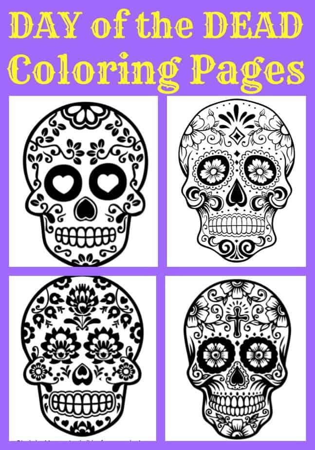 coloring pages for day of the dead