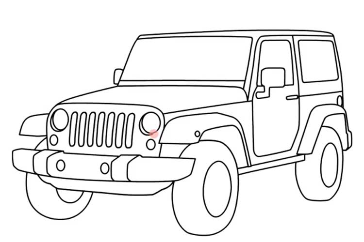 jeepney coloring page