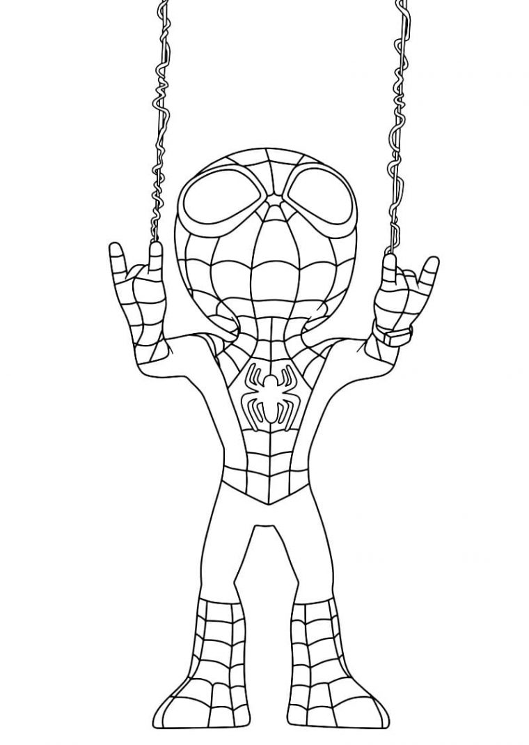 spidey coloring pages