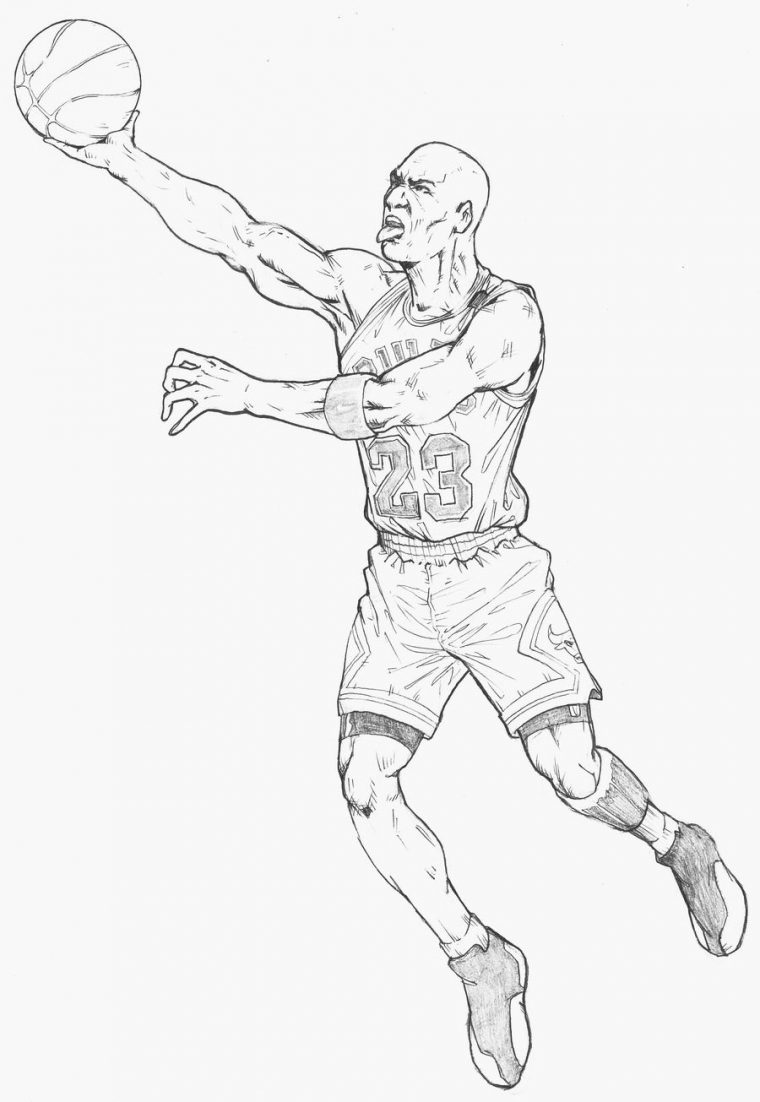 coloring pages of michael jordan