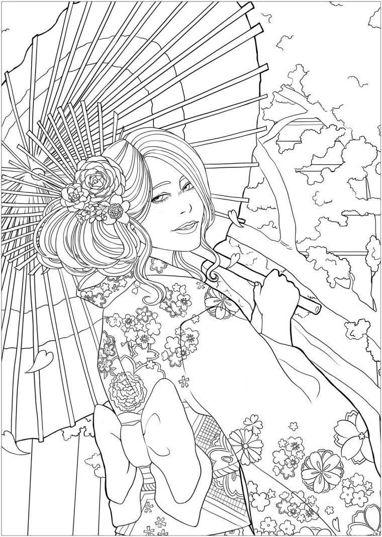 coloring pages japan