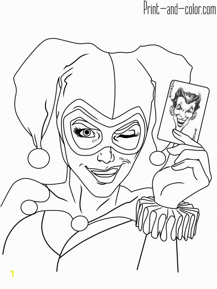 harley quinn coloring pages