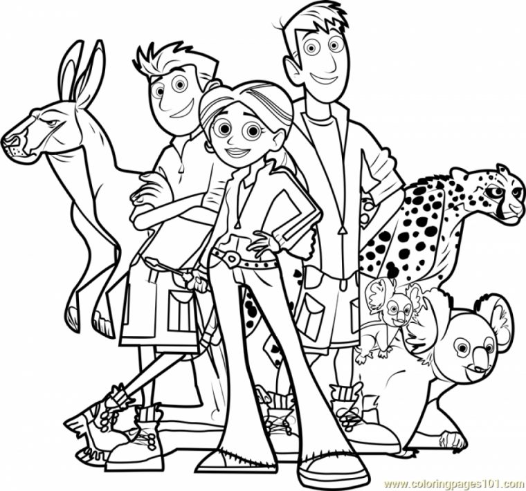 coloring pages wild kratts