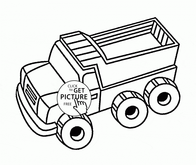 dump truck coloring pages