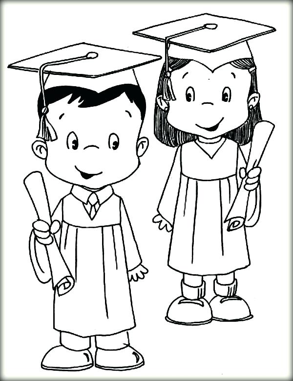 graduation coloring pages