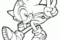 sonic coloring sheet