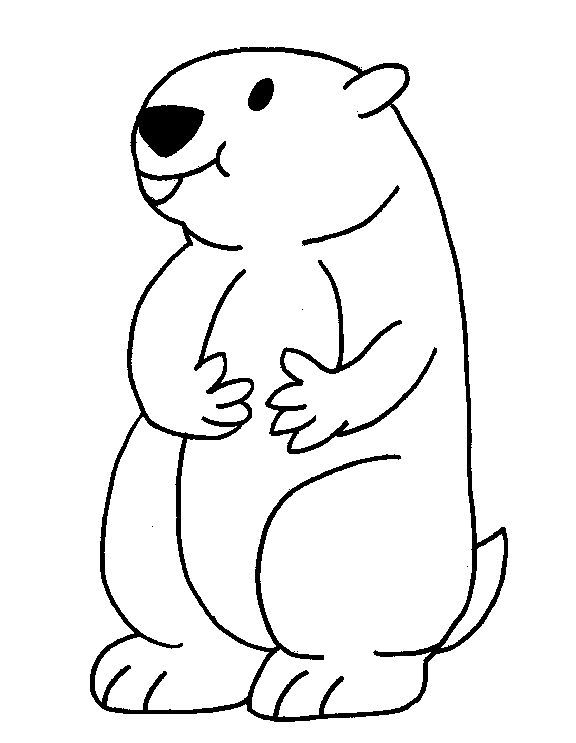 free printable groundhog day coloring pages