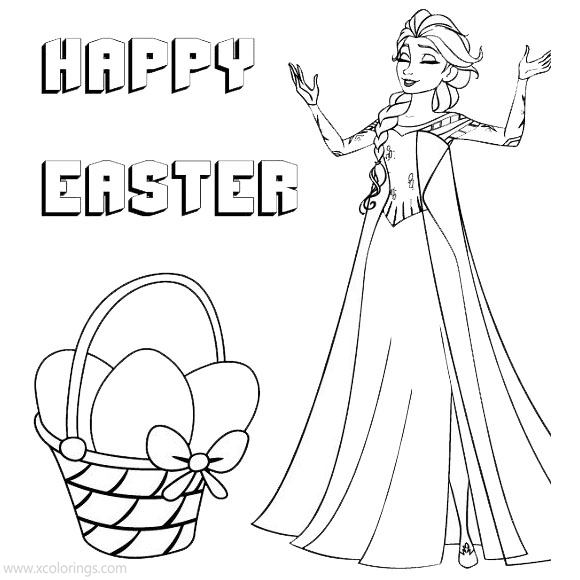 disney princess easter coloring pages