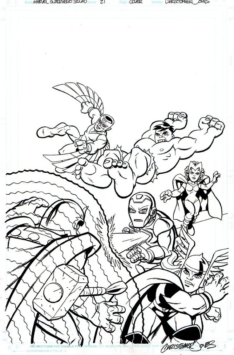 super hero squad coloring pages