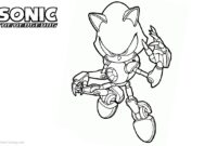 metal sonic coloring pages