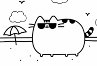 pusheen cat coloring