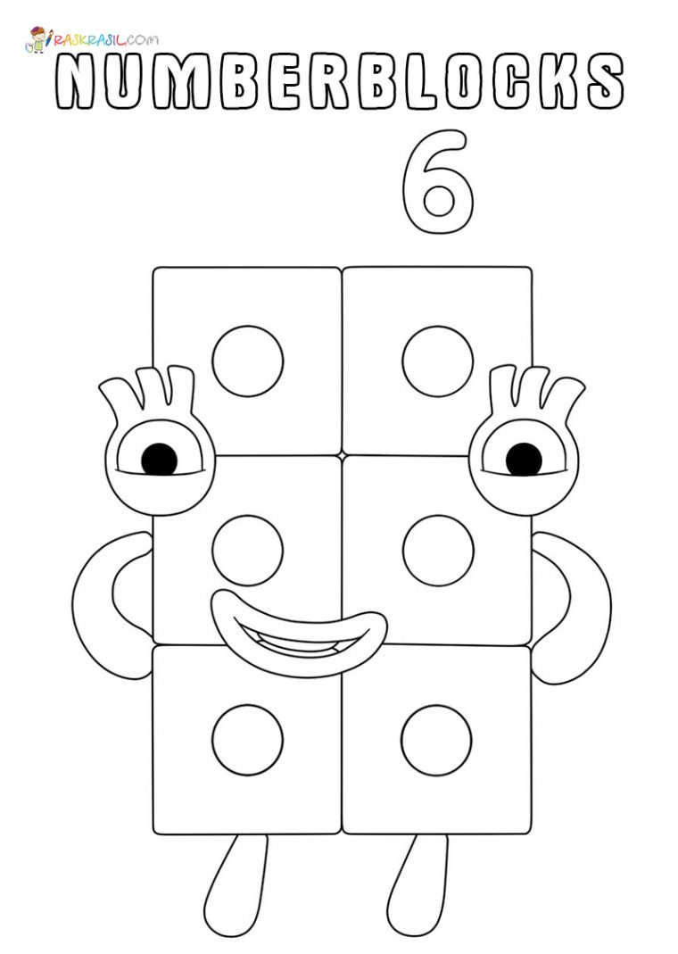 numberblocks 1 coloring pages