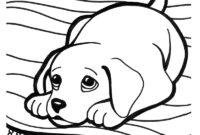 coloring sheet puppy