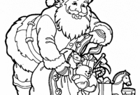 coloring pages of santa claus