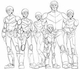danger force coloring pages