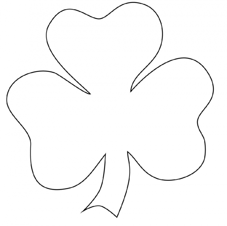 shamrock coloring page pdf