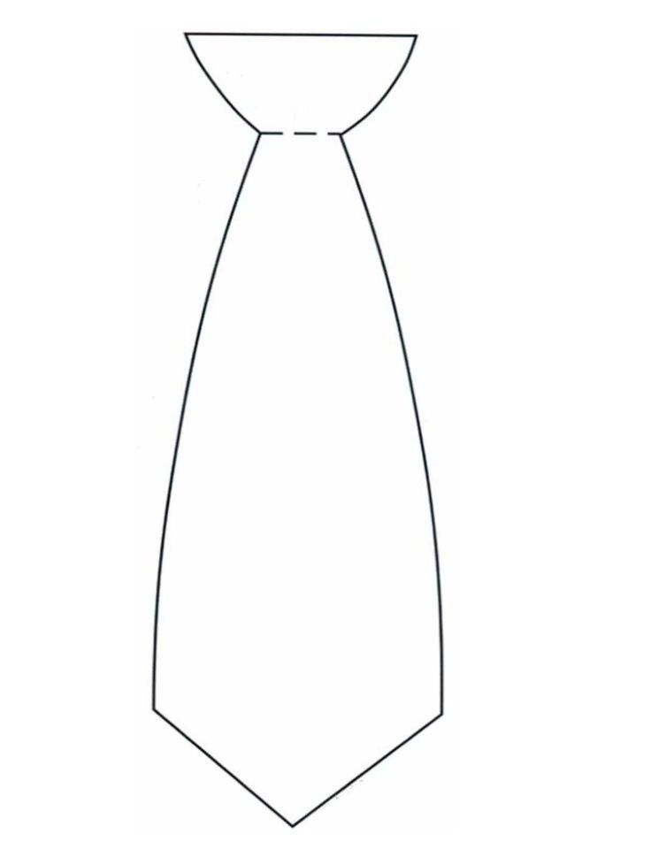 tie coloring pages