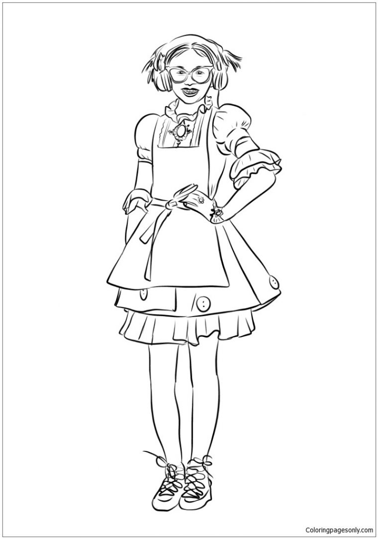 evie coloring page
