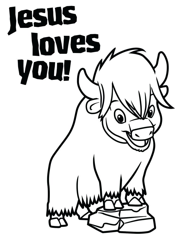 jesus loves you coloring pages