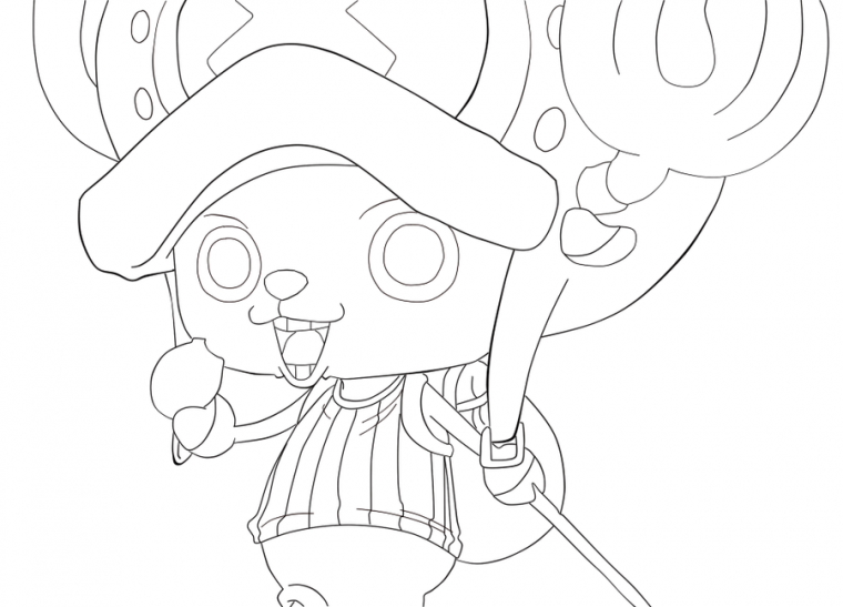 tony tony chopper coloring pages