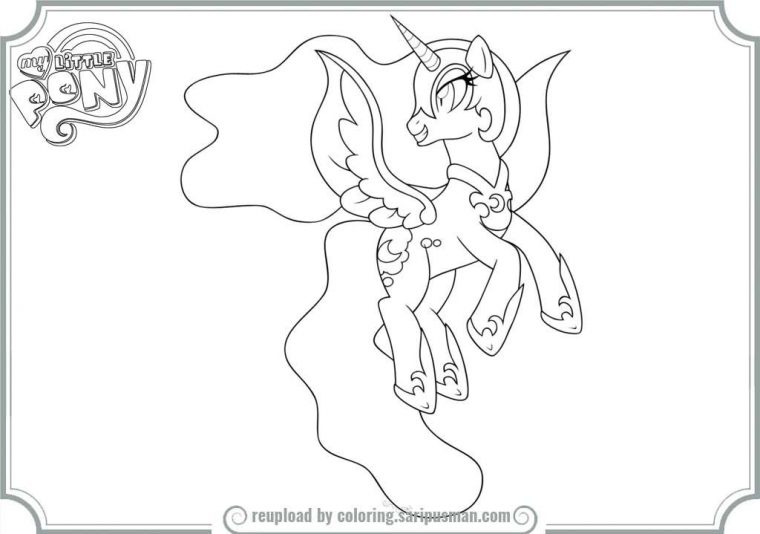 nightmare moon my little pony coloring pages