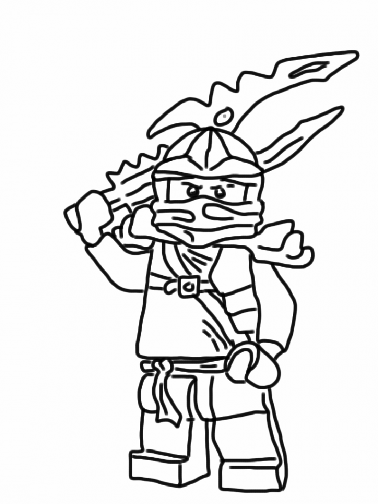 ninjago jay coloring page