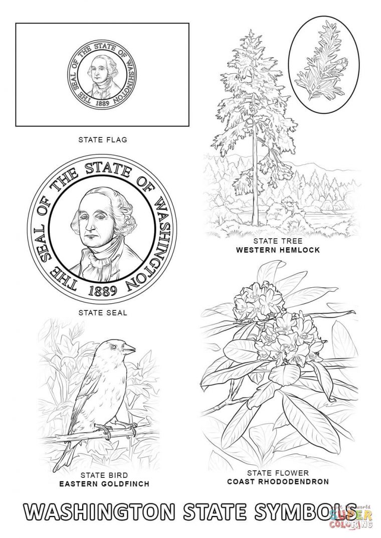 washington state coloring pages