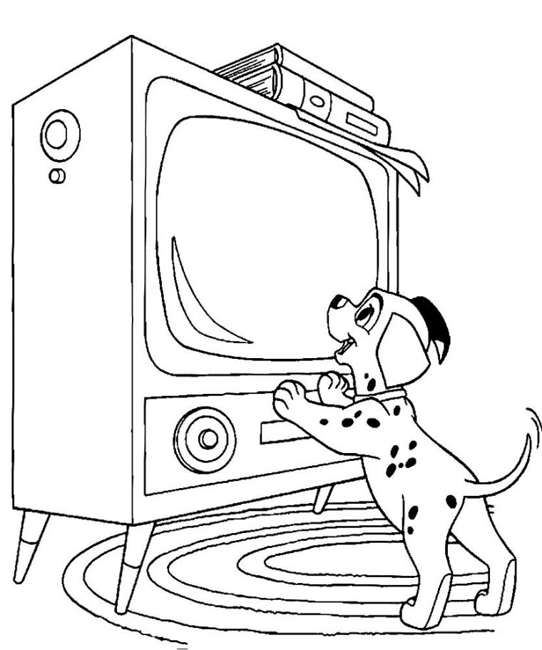 tv coloring pages