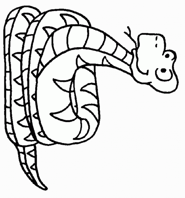 snake printable coloring pages