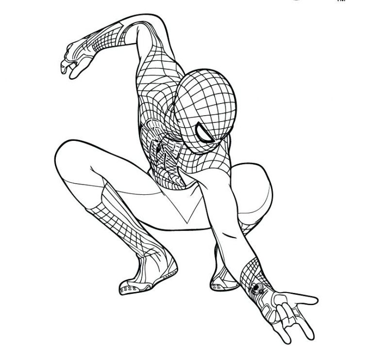 ultimate spiderman coloring pages