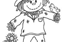 scarecrow coloring pictures