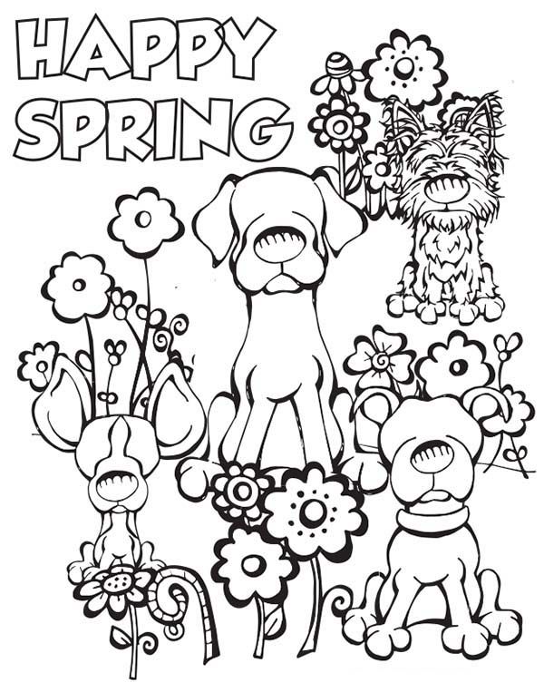 free april coloring pages