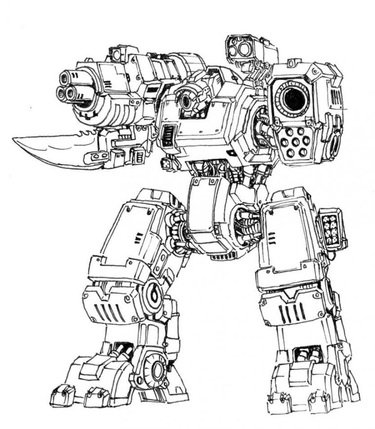 mech coloring pages