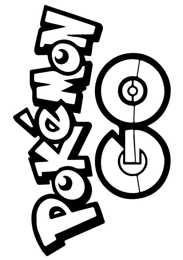 pokemon logo coloring pages