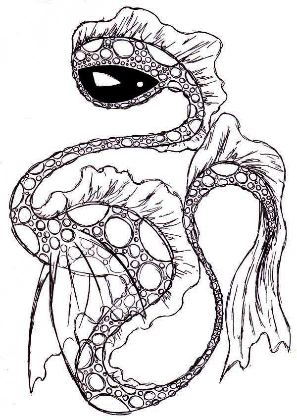 moster coloring page