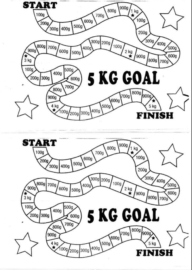 goal tracking coloring pages