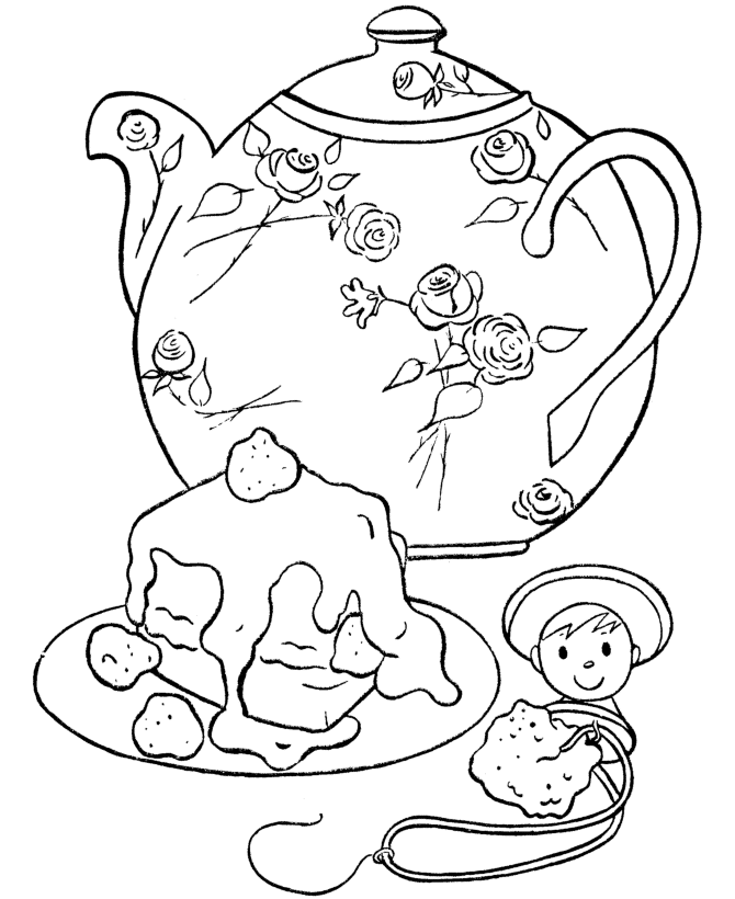 teapot coloring pages