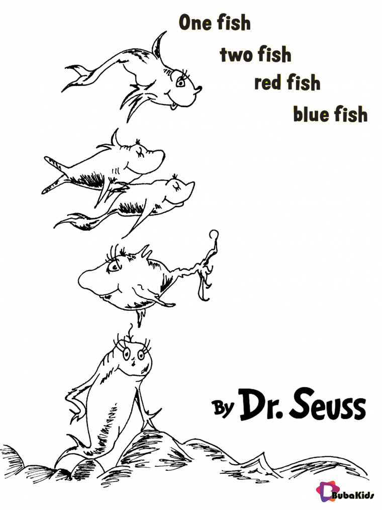 one fish two fish coloring pages printable