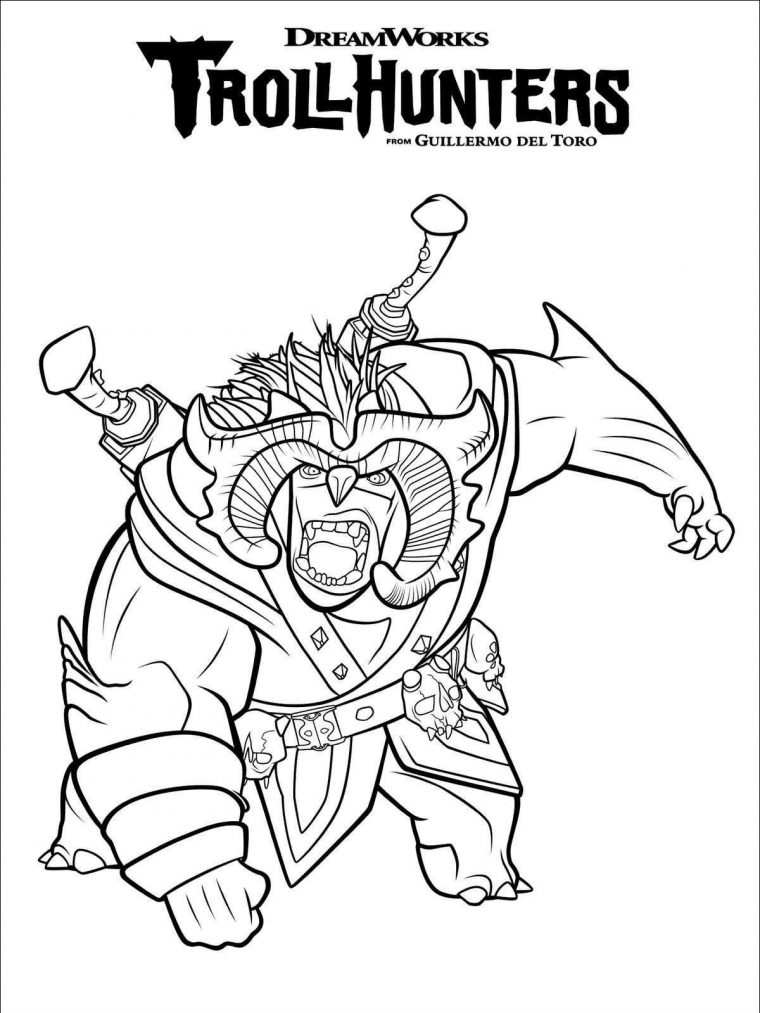 troll hunters coloring pages