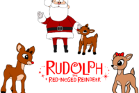 printable rudolph the red nosed reindeer characters