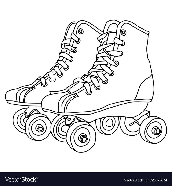 roller skate coloring pages